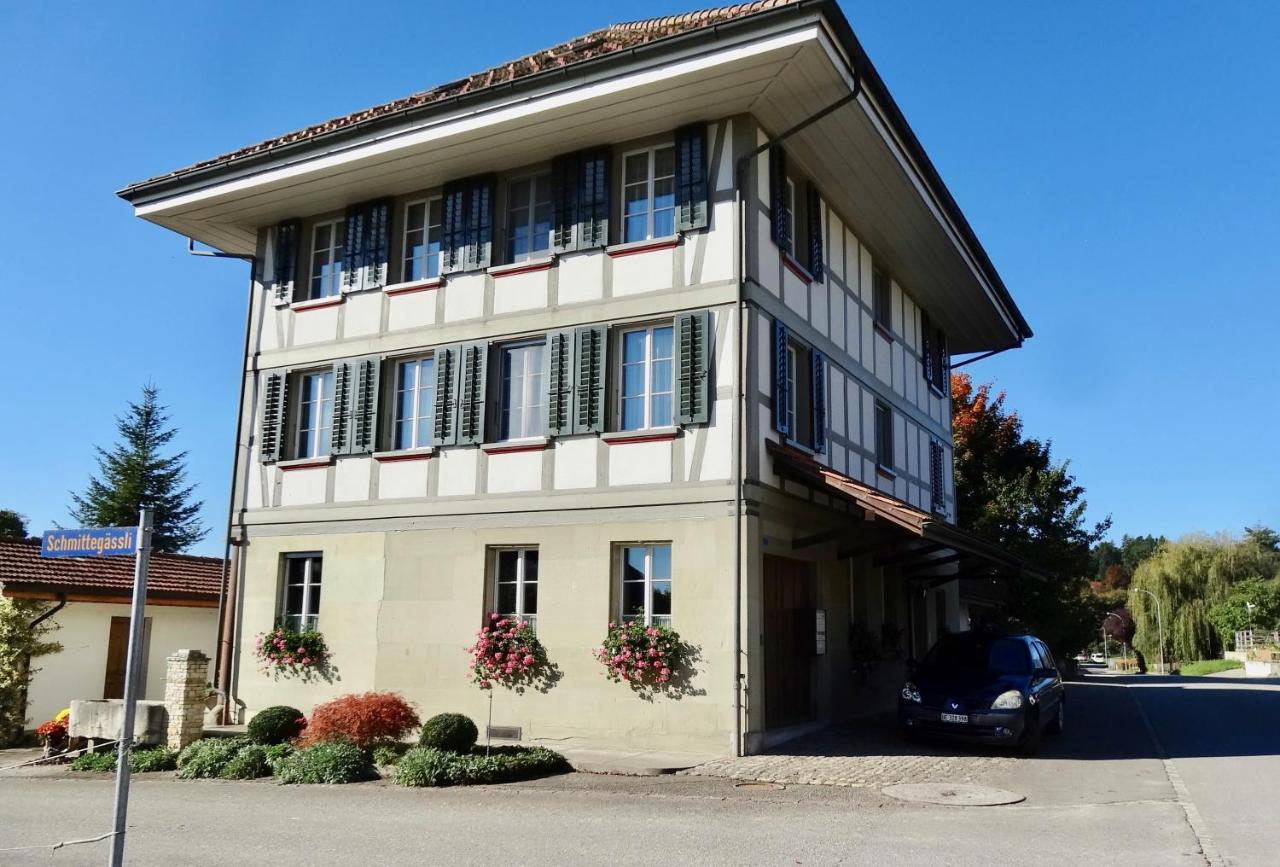 "Zur Alten Schmiede", 70M2 Studio Mit Kaminfeuer Und Sauna Fraubrunnen Exterior foto